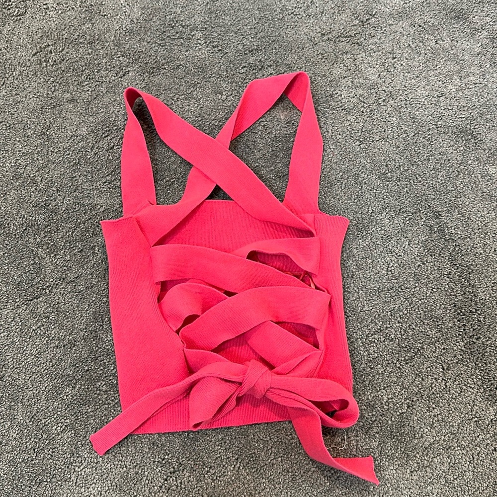 Hot pink tank top size small